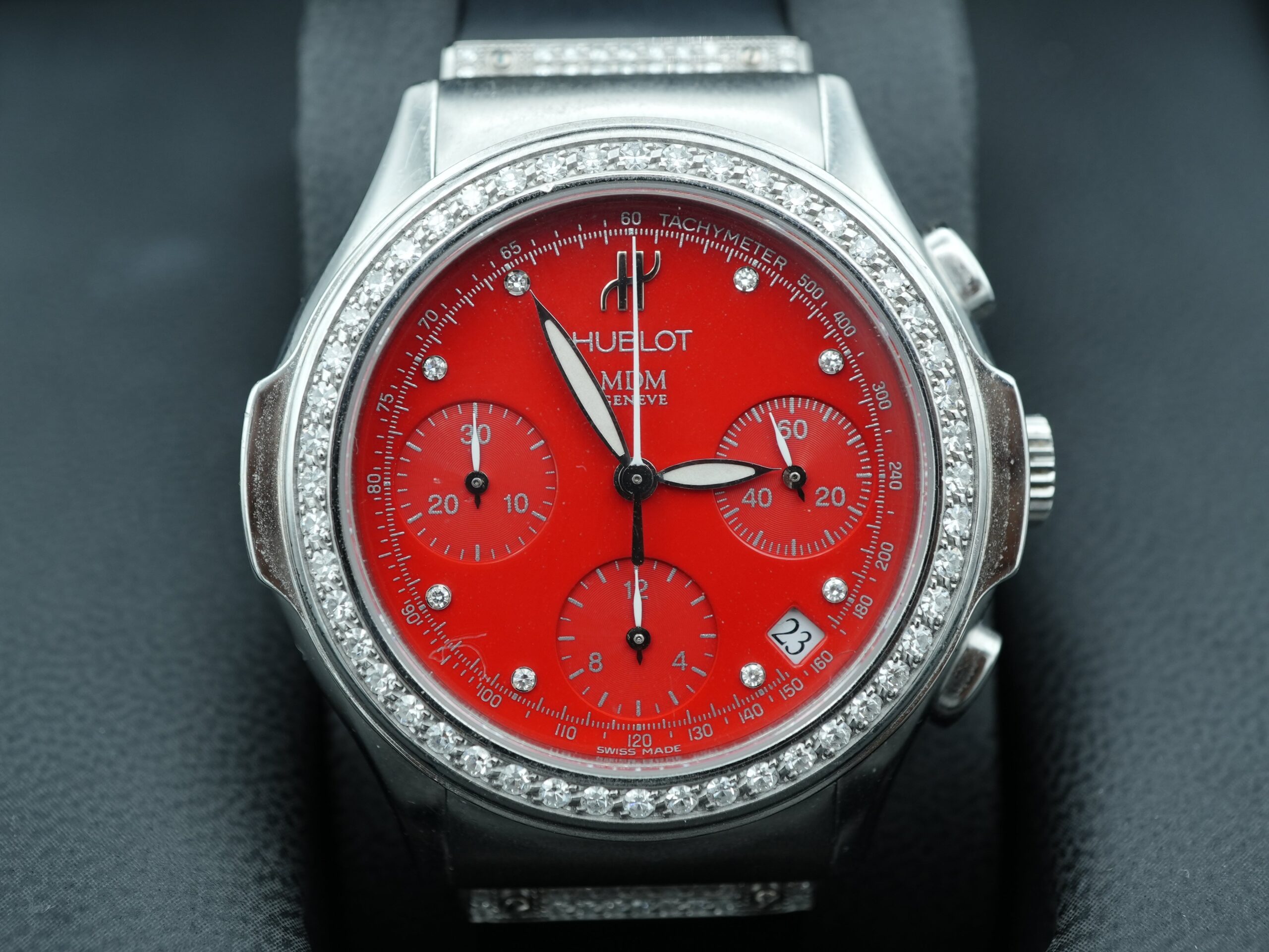 Hublot MDM Chronograph 38 mm / Red Dial – Image 3