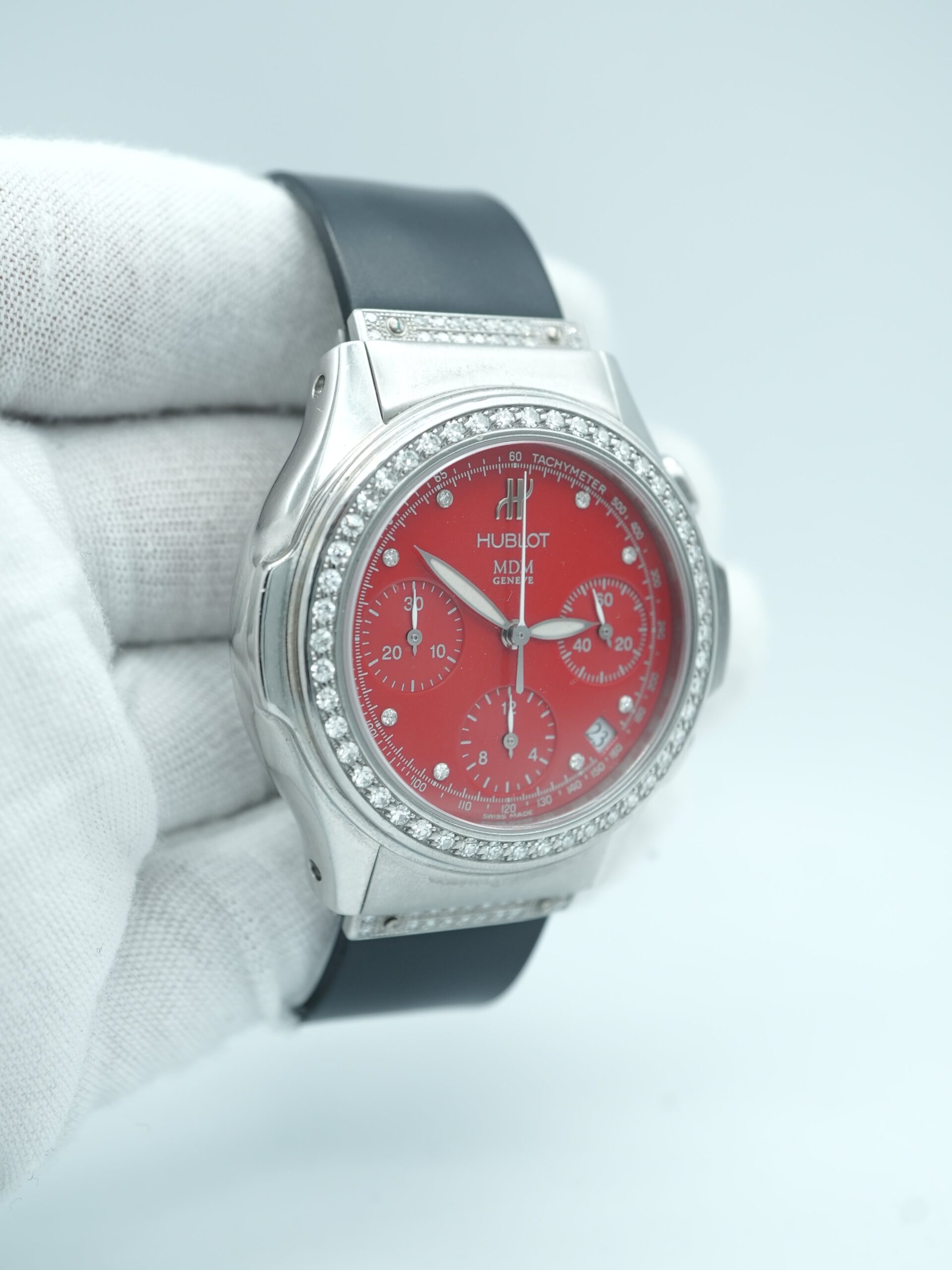 Hublot MDM Chronograph 38 mm / Red Dial – Image 4