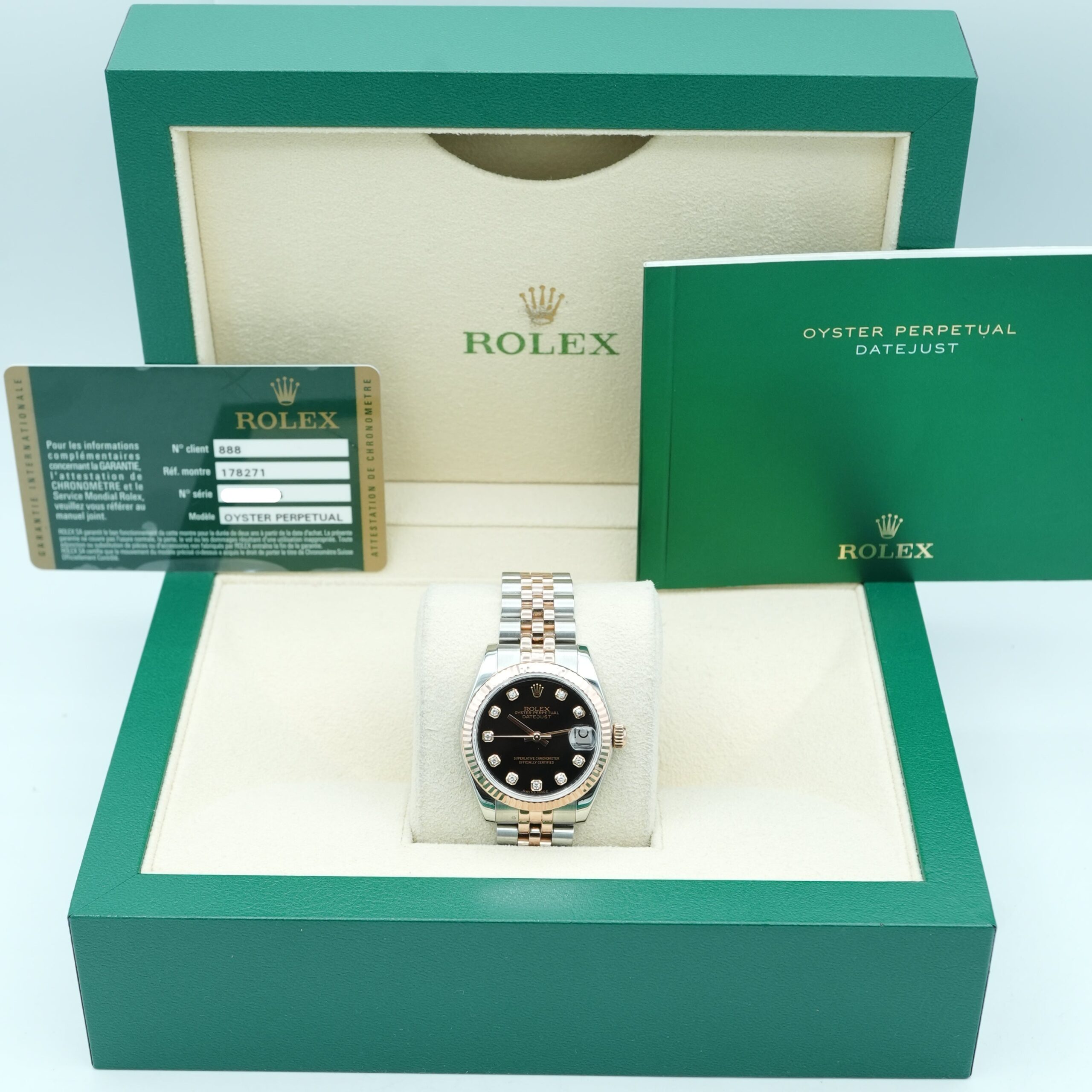 Rolex Datejust 31 mm / Black Diamond – Jubilee – Image 2