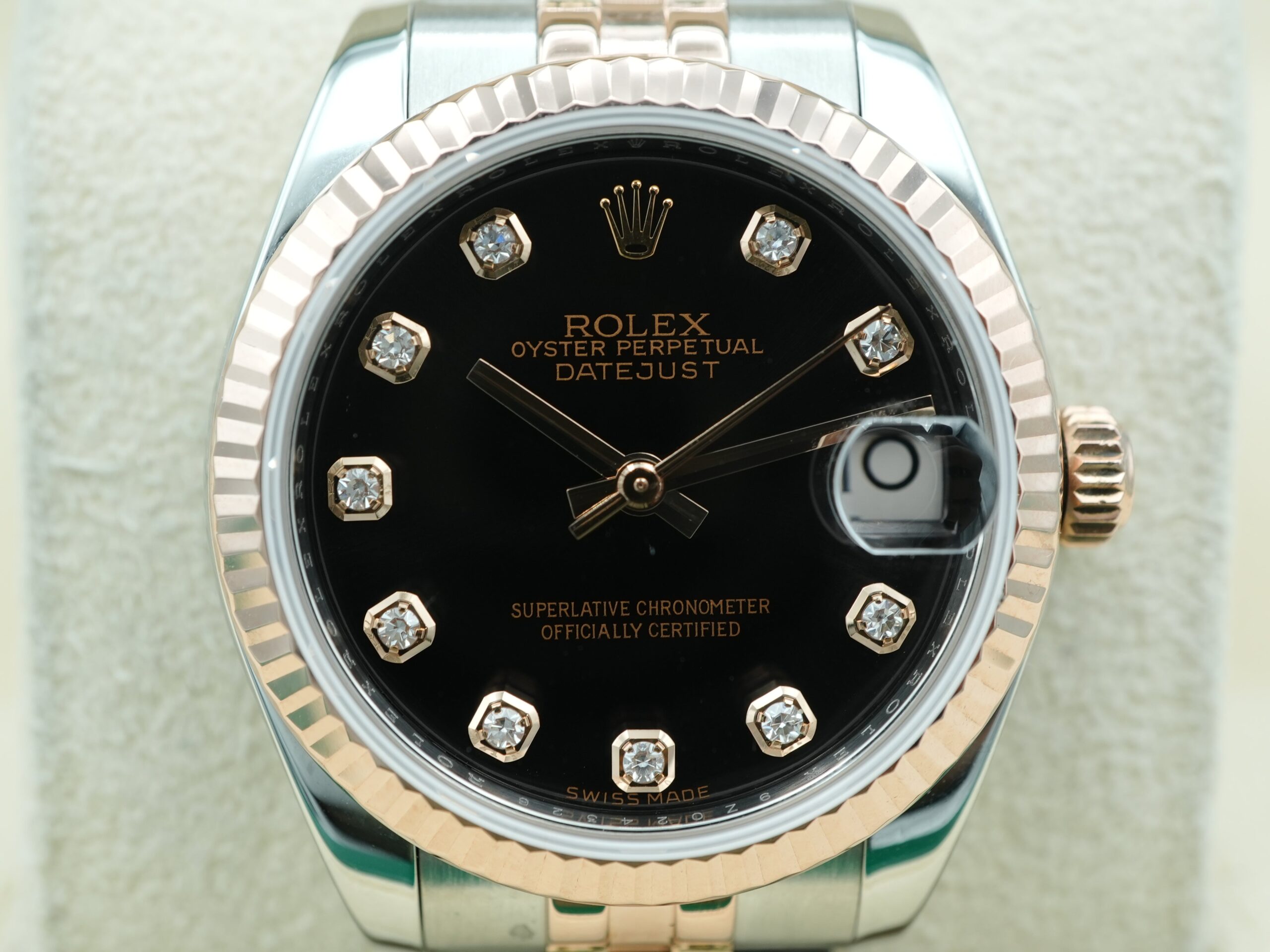 Rolex Datejust 31 mm / Black Diamond – Jubilee – Image 3