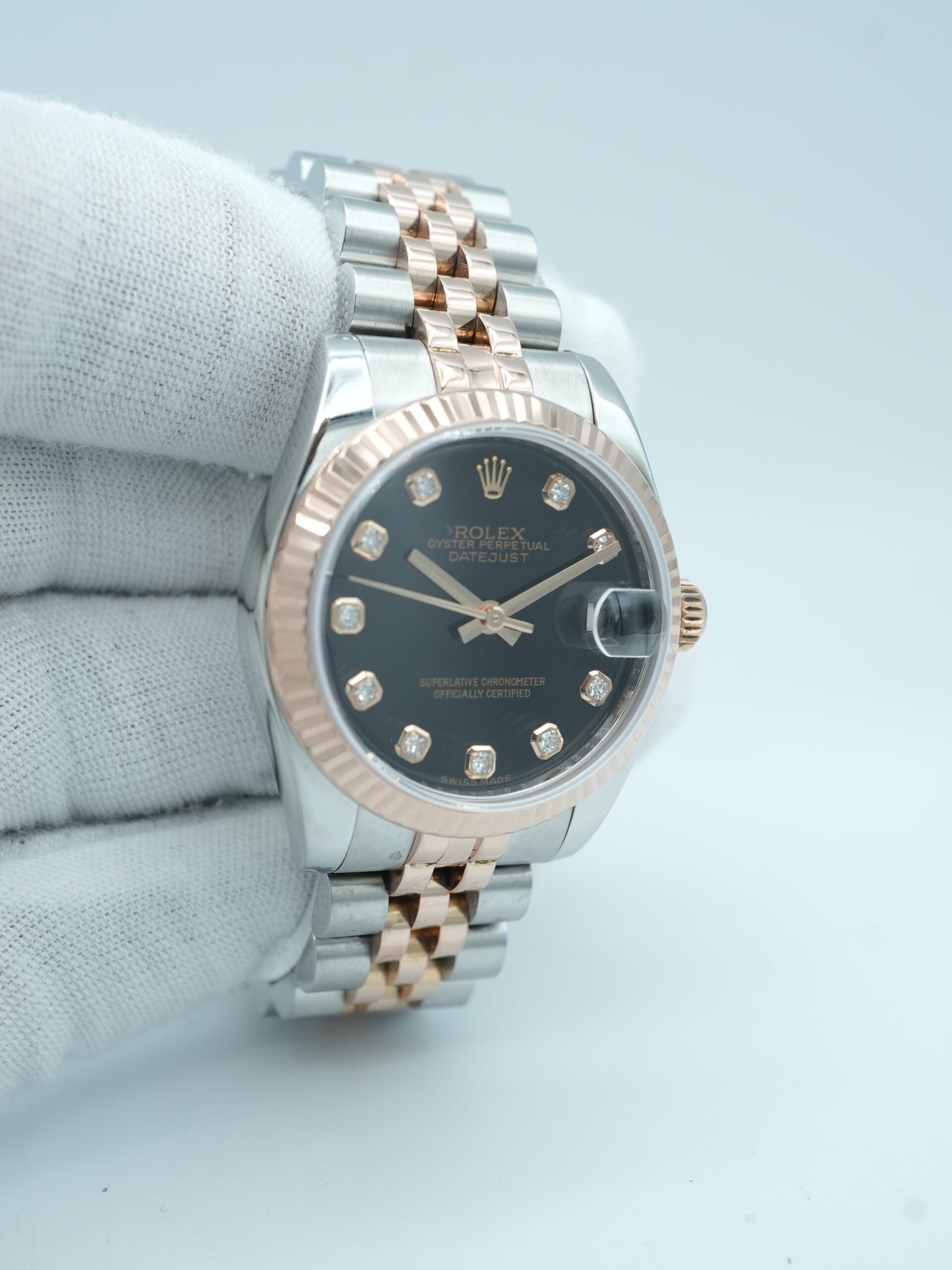 Rolex Datejust 31 mm / Black Diamond – Jubilee – Image 4