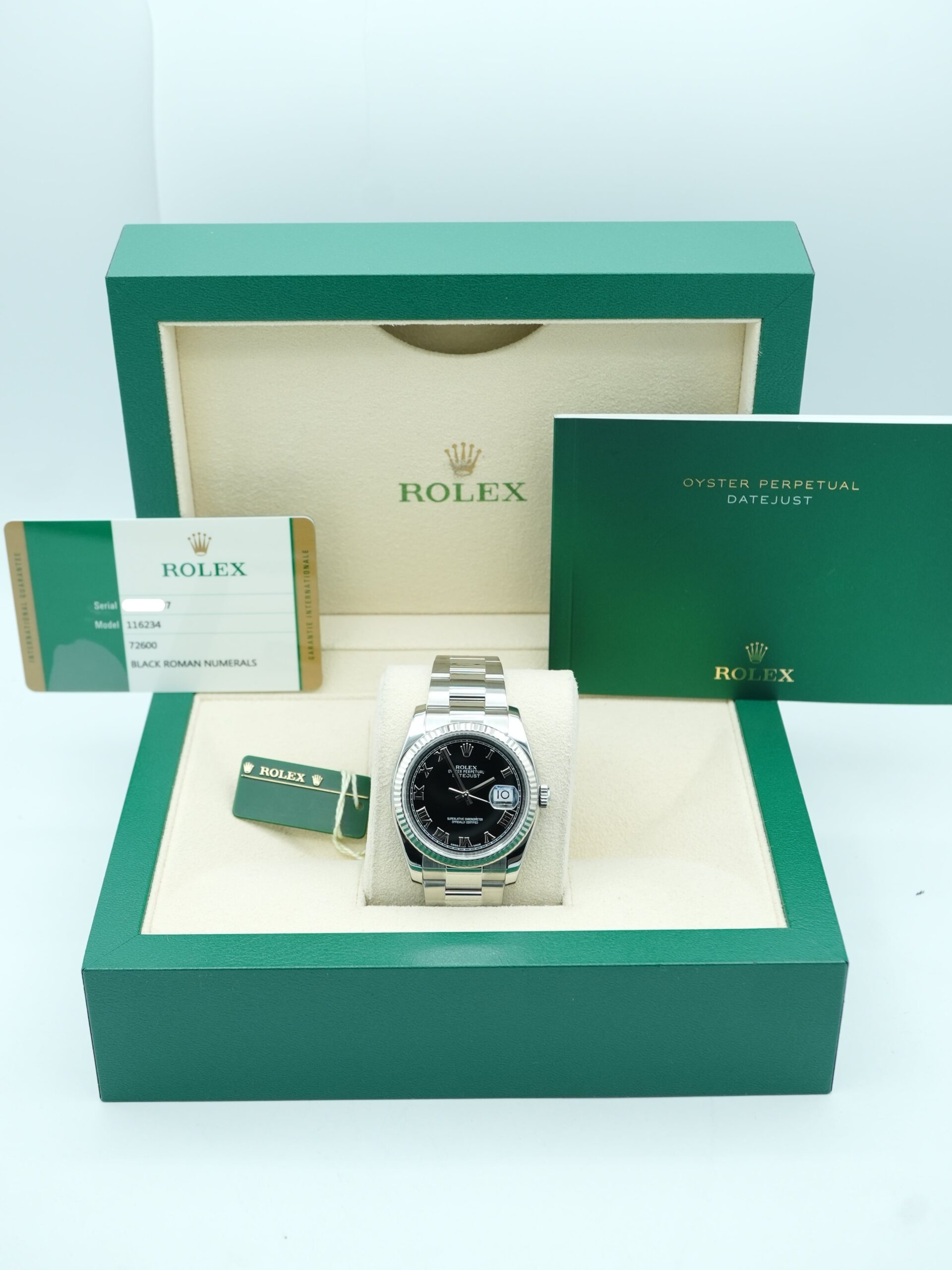 Rolex Datejust 36 mm / Black Roman – Oyster – Image 2