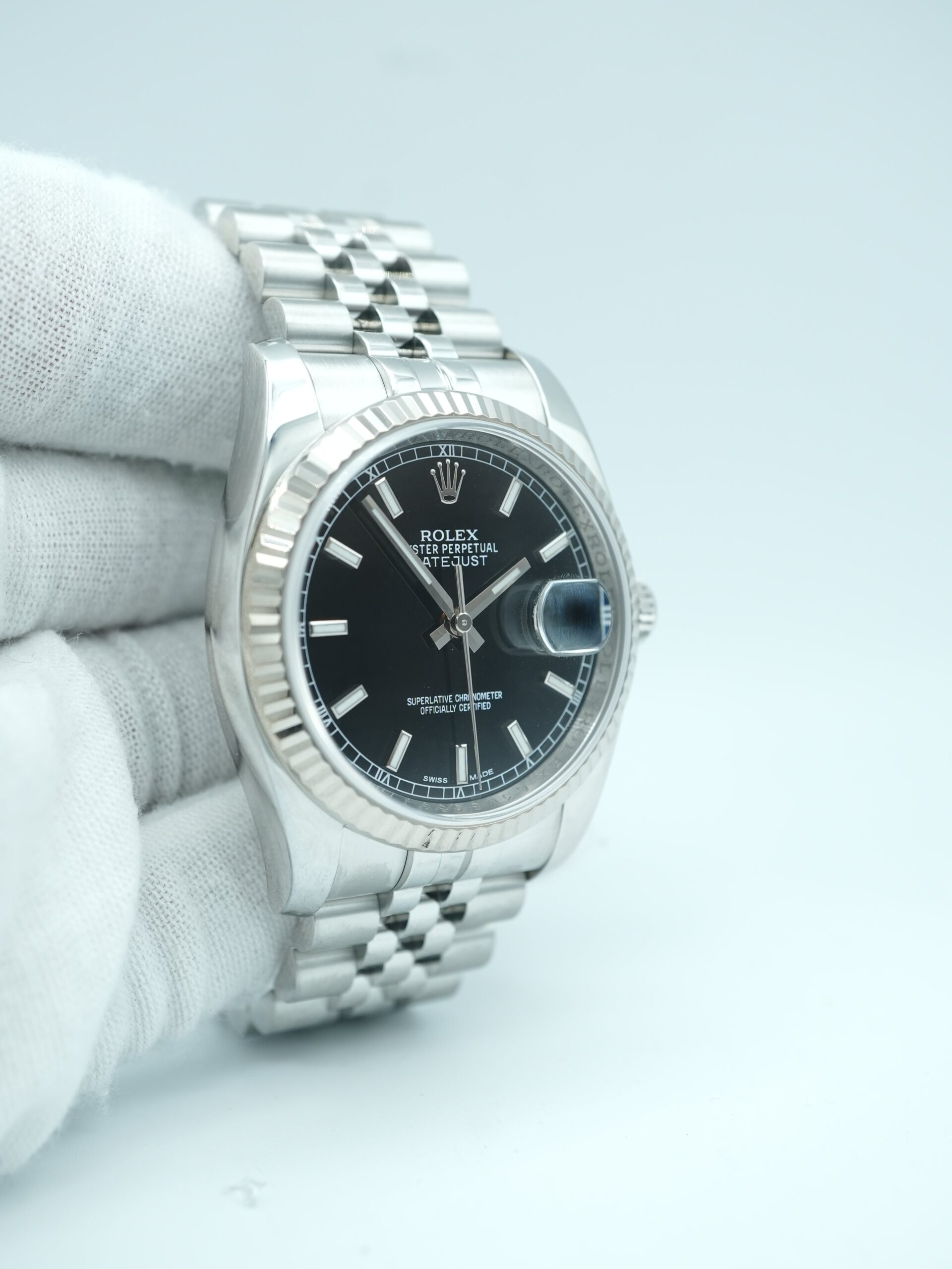 Rolex Datejust 36 mm / Black – Jubilee – Image 4
