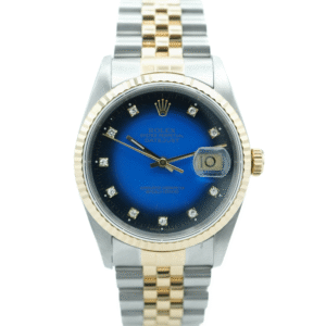 Rolex Datejust 36 mm / Blue Vignette Diamond – Jubilee
