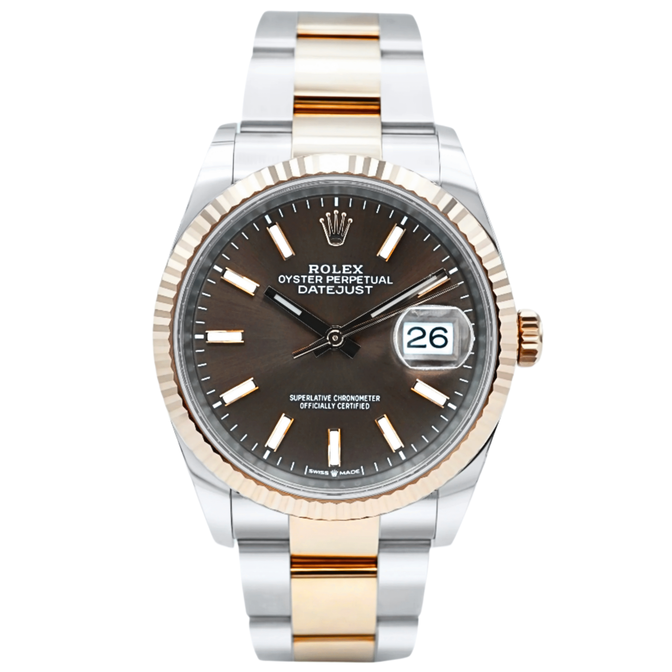 Rolex Datejust 36 mm / Brown – Oyster