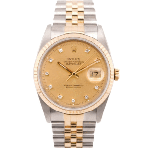 Rolex Datejust 36 mm / Champagne Diamond – Jubilee
