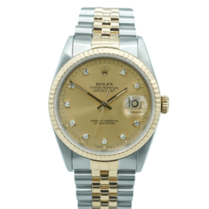 Rolex Datejust 36 mm / Champagne Diamond – Jubilee