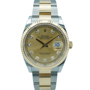 Rolex Datejust 36 mm / Champagne Diamond – Oyster
