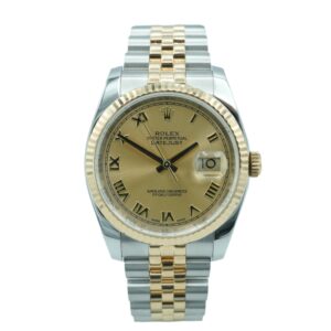 Rolex Datejust 36 mm / Champagne Roman – Jubilee