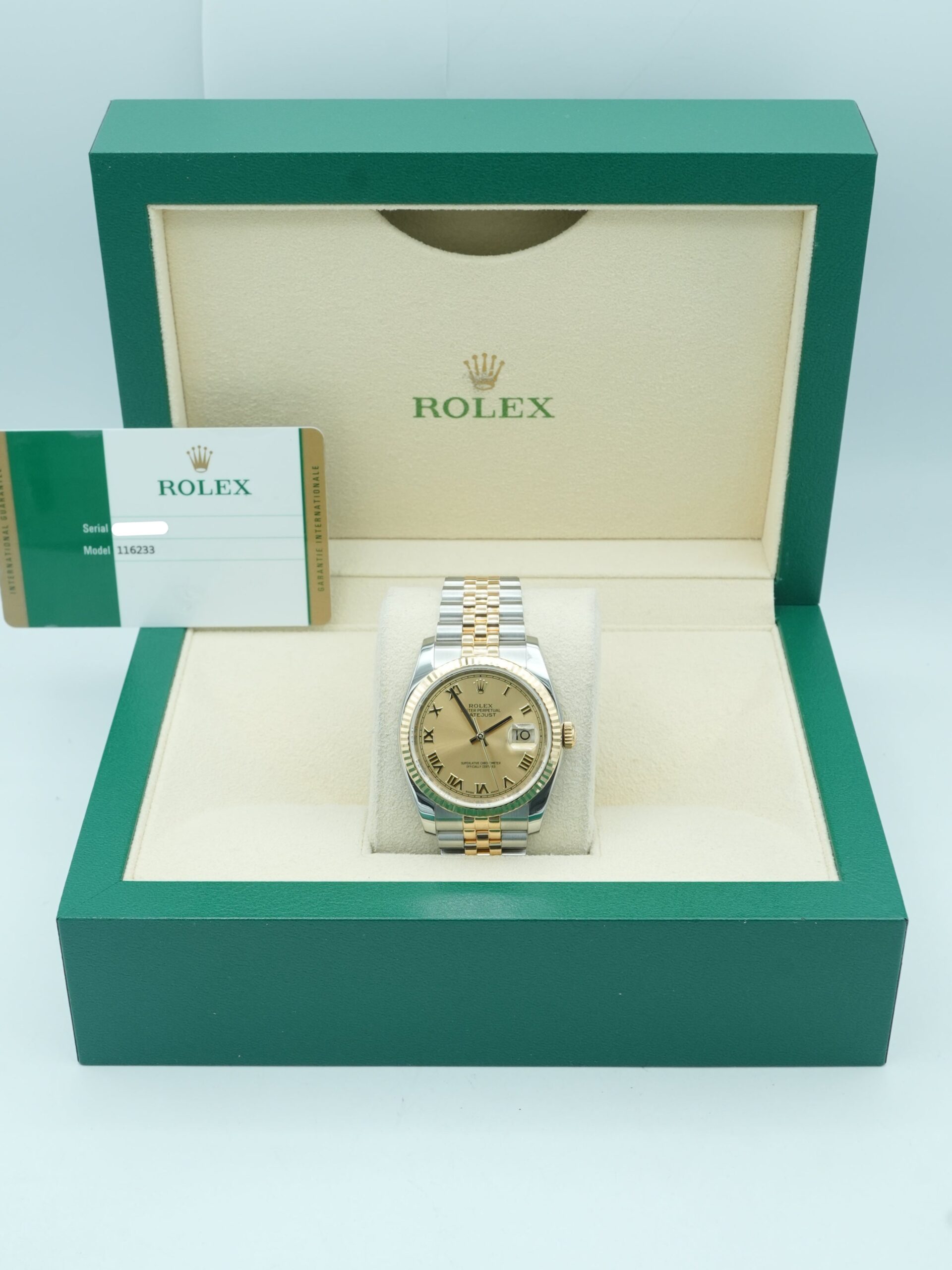 Rolex Datejust 36 mm / Champagne Roman – Jubilee – Image 2