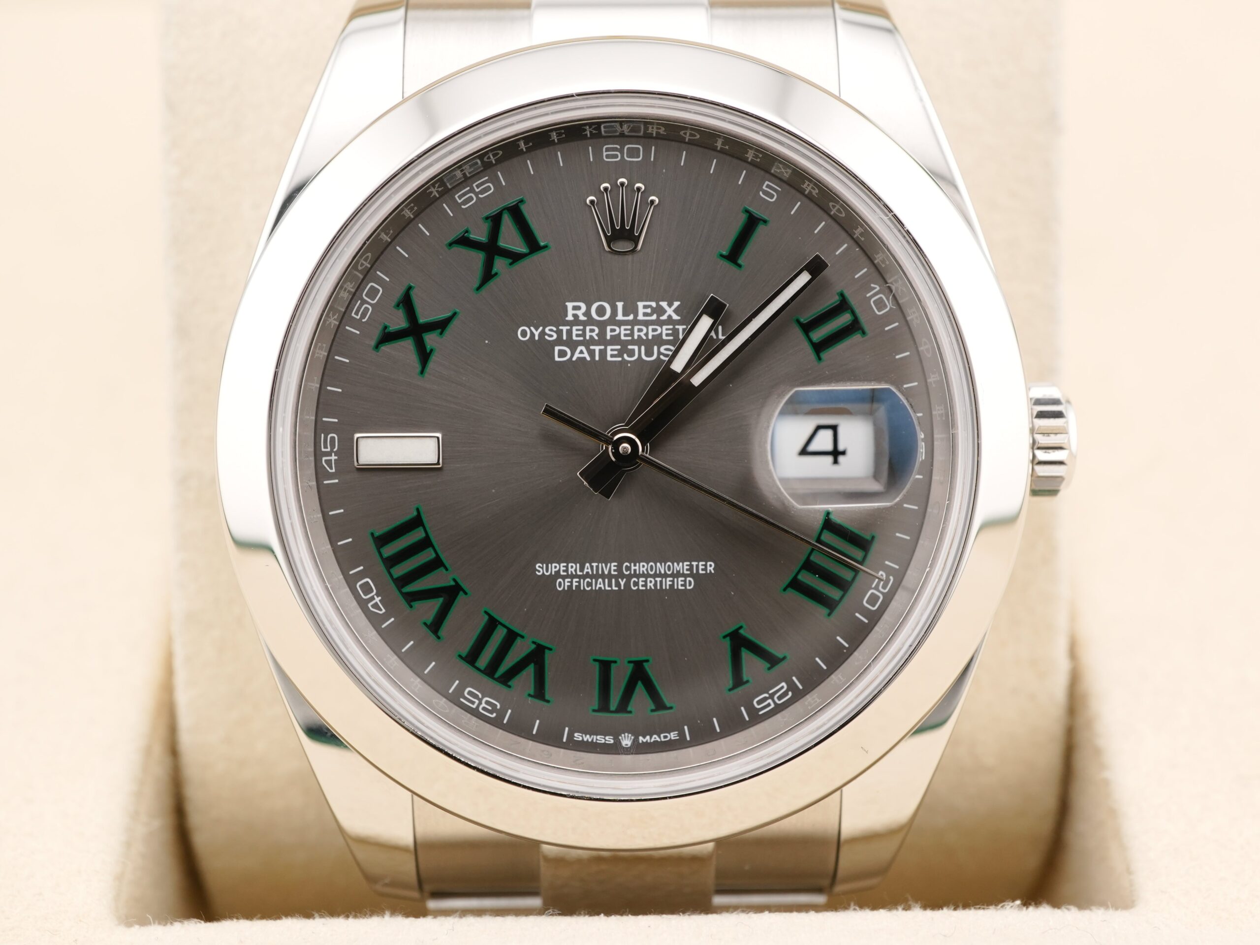 Rolex Datejust 41 mm / Slate Grey Wimbledon – Oyster – Image 3