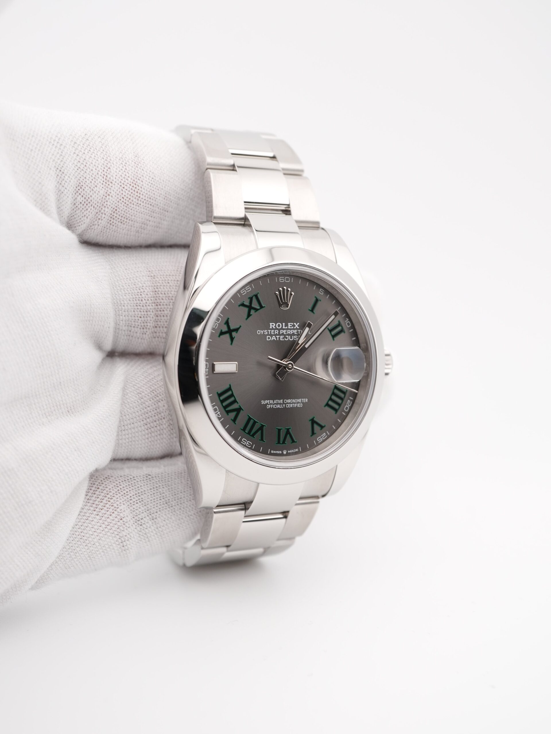 Rolex Datejust 41 mm / Slate Grey Wimbledon – Oyster – Image 4