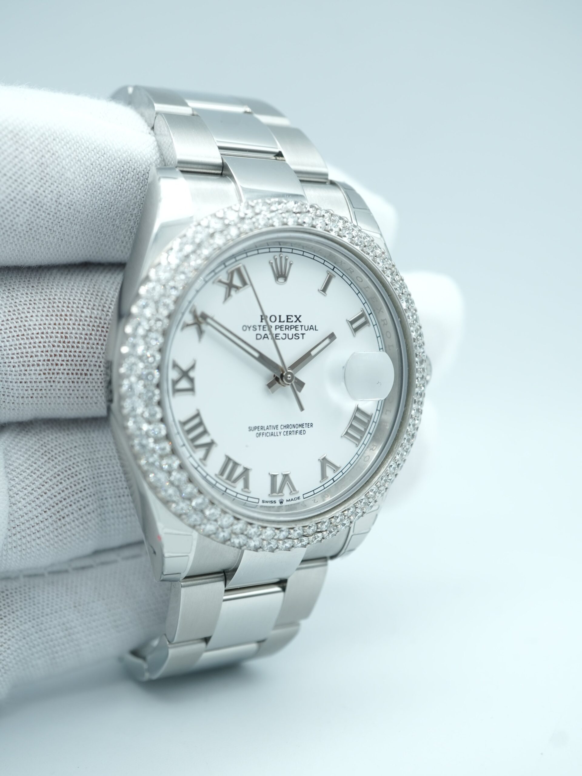 Rolex Datejust 41 mm / White Diamond – Oyster – Image 4