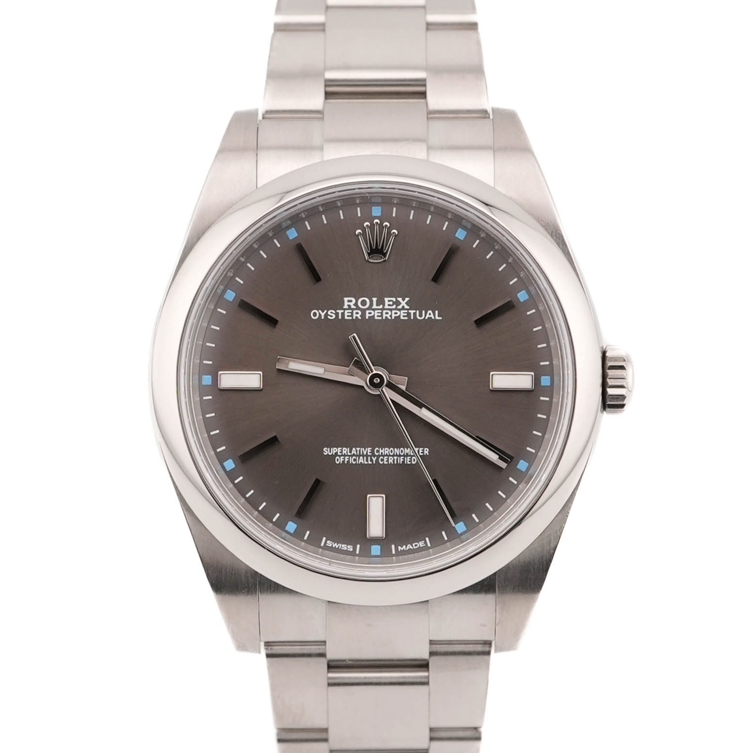 Rolex Oyster Perpetual 39 mm / Dark Rhodium – Oyster