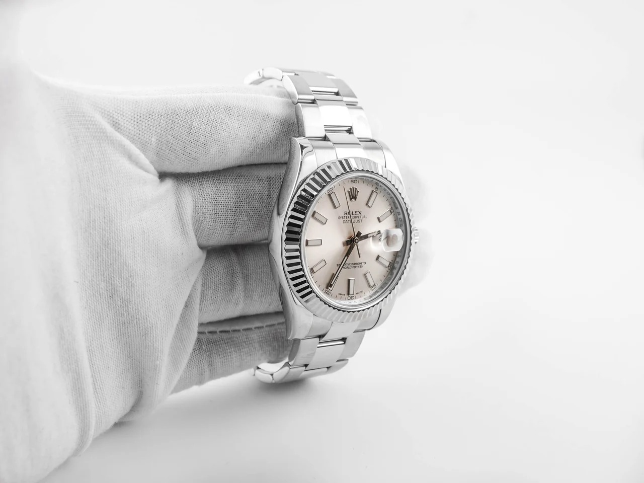 Rolex Datejust 41mm / Silver – Oyster – Image 3