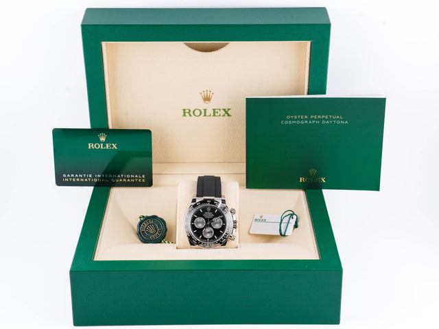 Rolex 40 mm Daytona 18 k "Black" / Oysterflex – Image 5