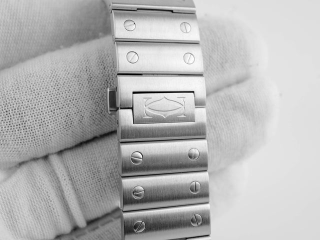 Cartier 39,8 mm Santos Silver Roman – Image 3